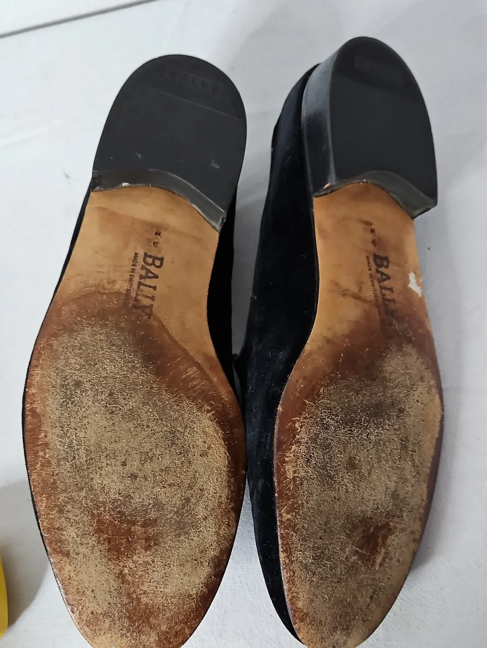 Vintage Bally Continental  Black Suede Loafers Men's –Made in Switzerland